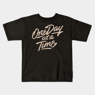 'One Day At a Time' PTSD Mental Health Shirt Kids T-Shirt